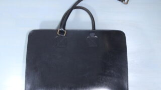 バッグ　持ち手　付け根補修　2025-12-21